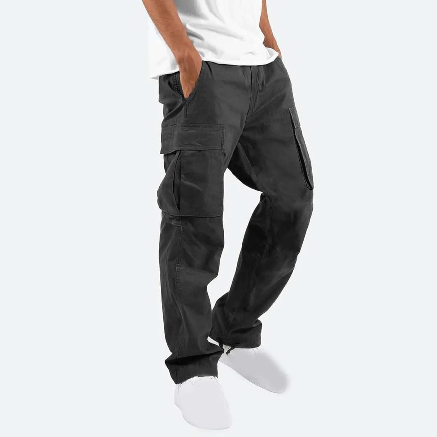 Cargo Pants for Men Relaxed Fit Casual Joggers Comfy Lightweight Athletic Sweatpants Baggy Outdoor Work Hiking Pants