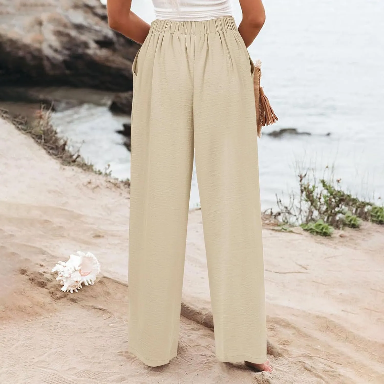 Cargo Pants for Women Women High Waist Casual Work Business Casual High Waisted Dressy Pants Flowy Trousers Office