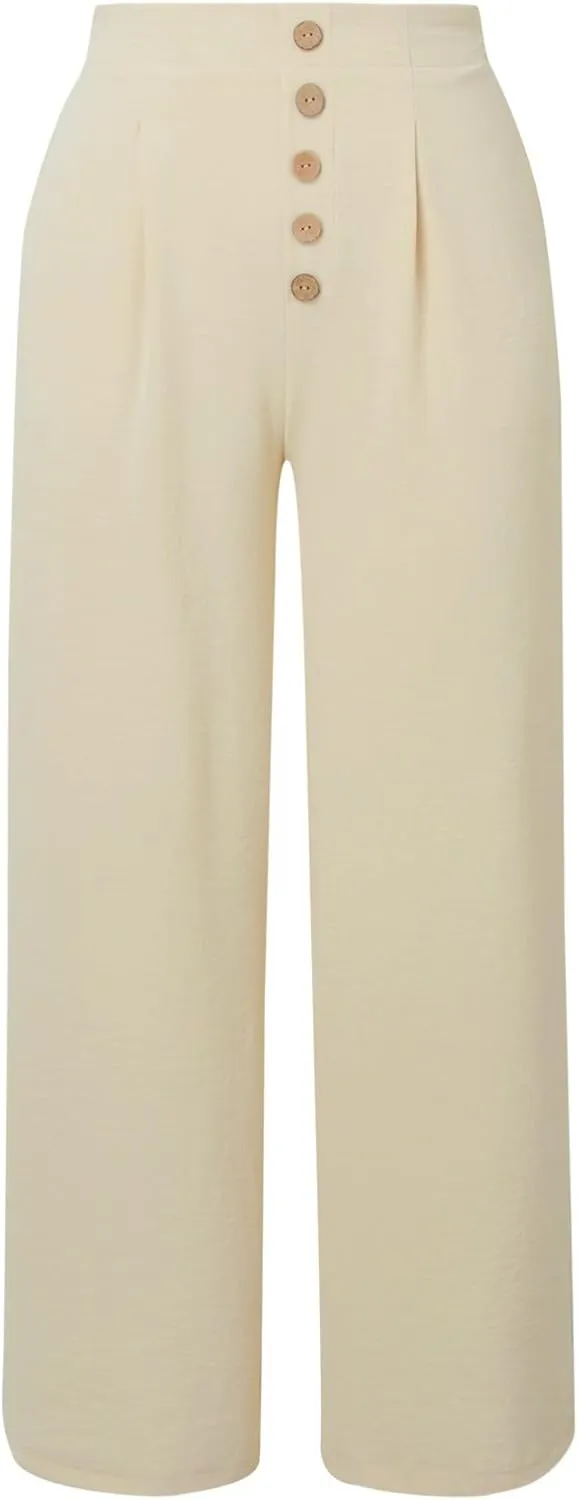 Cargo Pants for Women Women High Waist Casual Work Business Casual High Waisted Dressy Pants Flowy Trousers Office