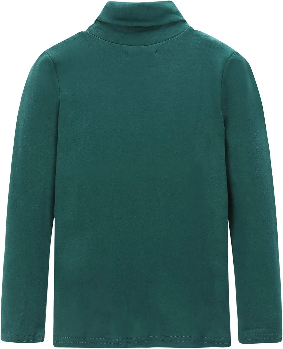 CUNYI Boys Girls Turtleneck Long Sleeve Soft Cotton T-Shirts Solid Color Warm Tee Tops