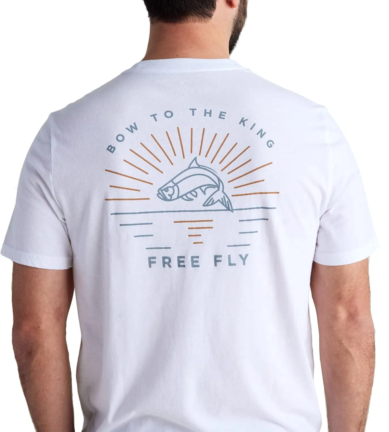 Free Fly Men's King Tee - Graphic Tee for Men - Ultra-Soft Cotton-Blend T-Shirt