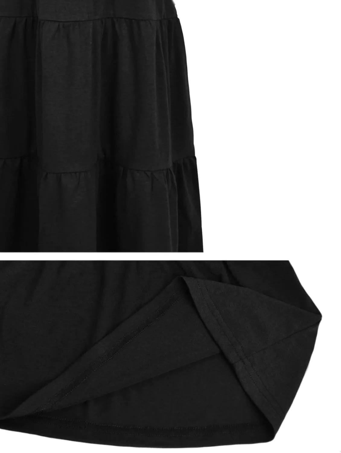 Girls Flutter Long Sleeve Casual Stretchy Tiered Flowy Maxi Fall Dress for Church 5-11 Years