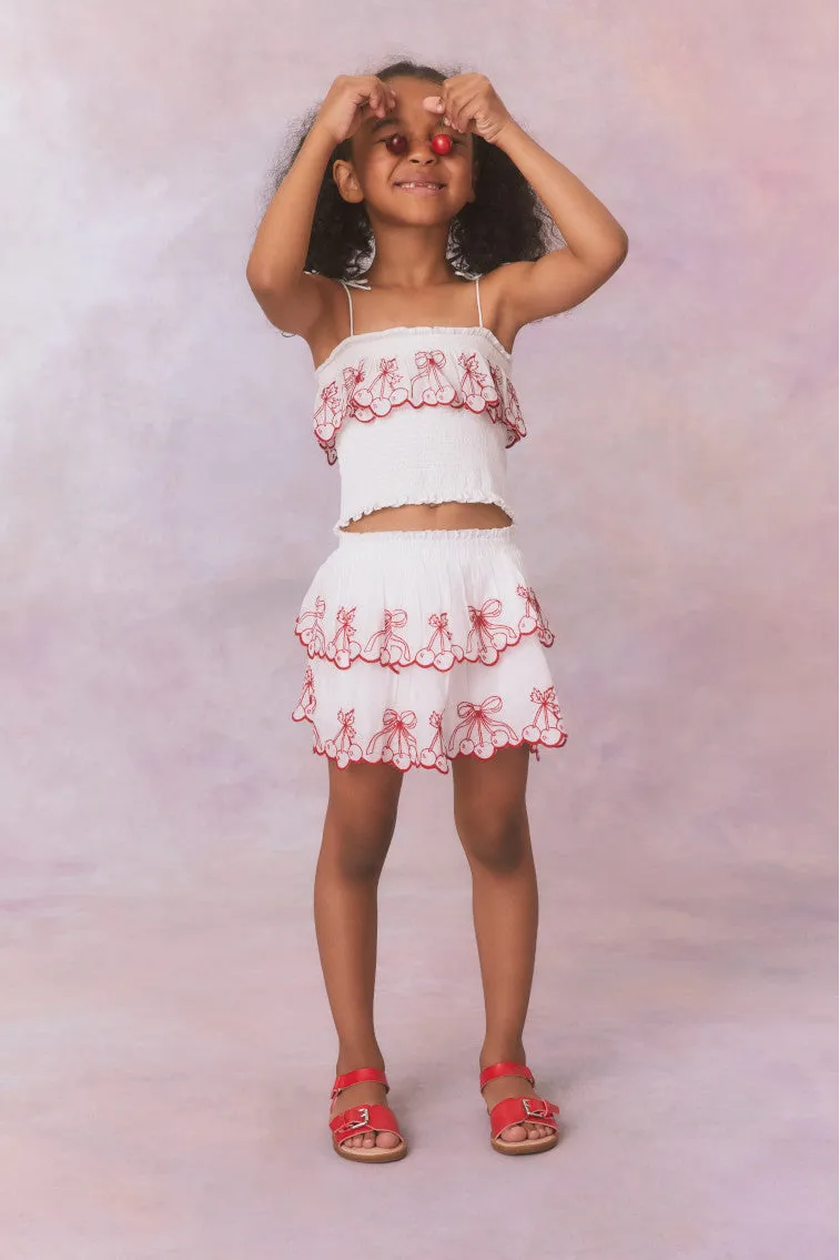 Girls Little Ruffle Mini Skirt