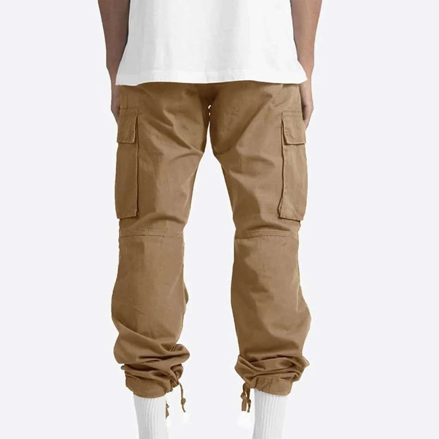 Mens Cargo Pants Casual Baggy Work Hiking Pants Relaxed Fit Summer Outdoor Workout Joggers with Multi Pockets