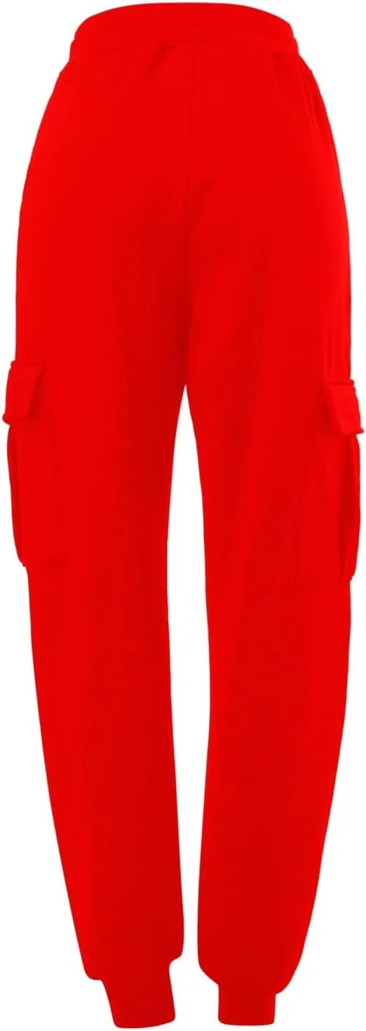 Mens Cargo Sweatpants Overalls Casual Pocket Sport Work Casual Trouser Pants Trousers Straight Leg Joggers