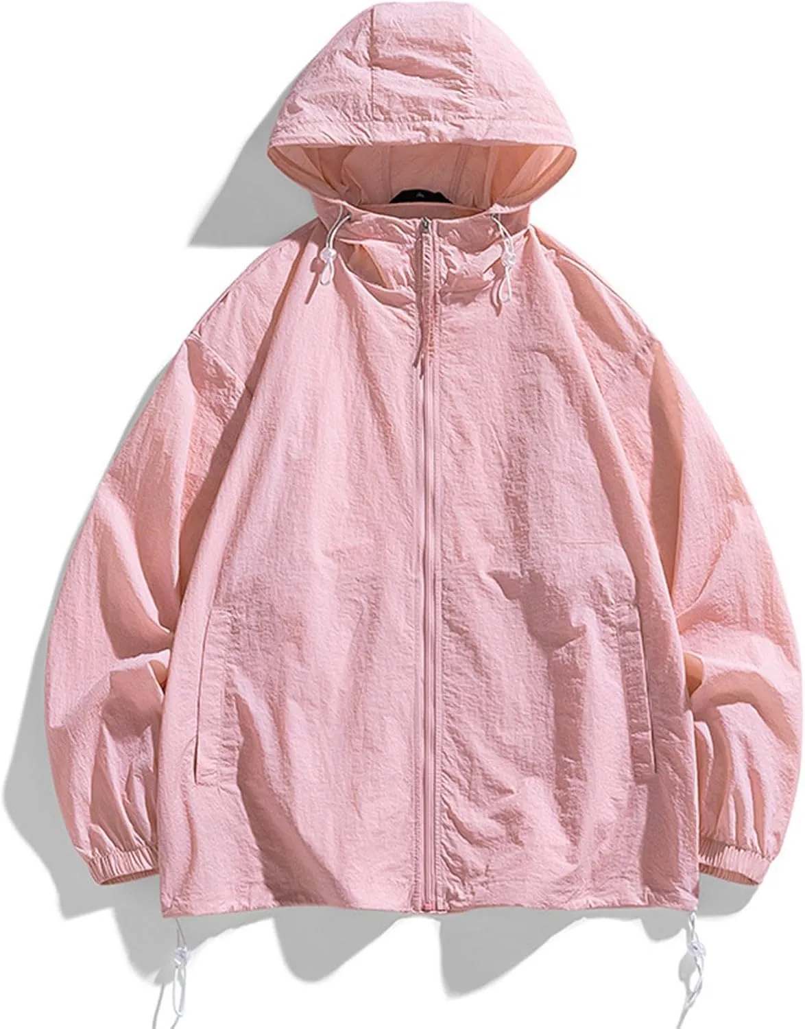 Men's Women's UPF 50  UV Sun Protection Clothing Long Sleeve Zip Up Outdoor Jacket Athletic Lightweight Hiking Shirts