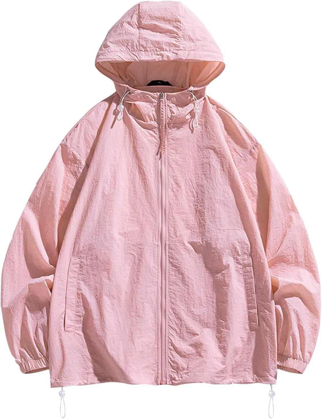 Men's Women's UPF 50  UV Sun Protection Clothing Long Sleeve Zip Up Outdoor Jacket Athletic Lightweight Hiking Shirts