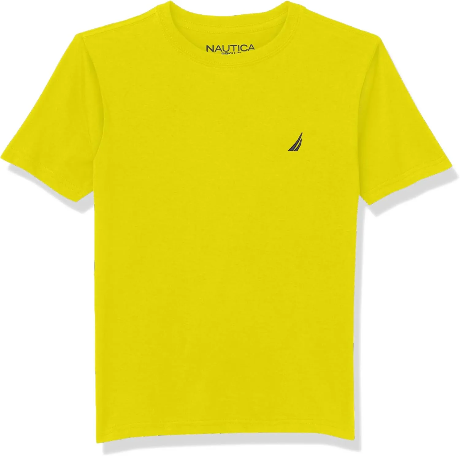 Nautica Boys' Short Sleeve Solid Crew Neck T-Shirt, Soft, Comfortable, Relaxed Fit