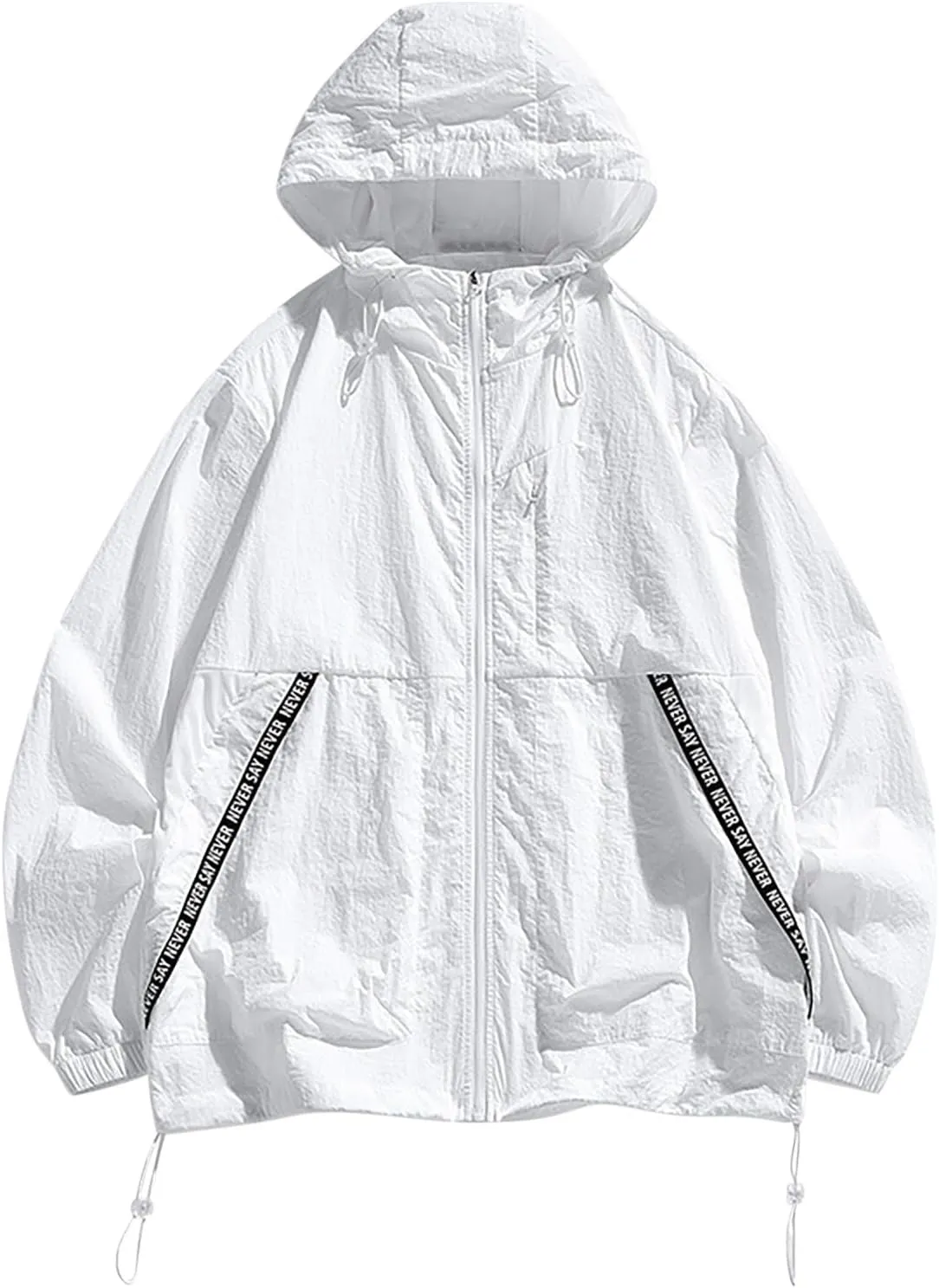 Sun Jacket UPF 50  Hoodie For Men Women Full Zip UV Protection SPF Cooling Lightweight Athletic Track Jacket Raincoat